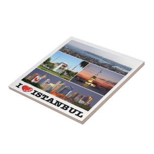 zTR011 ISTANBUL "I LOVE", Turkey, Europe, Ceramic Tile