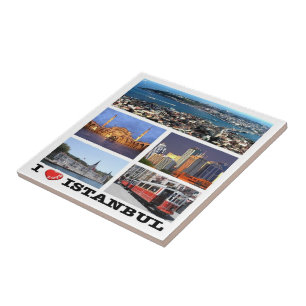 zTR013 ISTANBUL "I LOVE", Turkey, Europe, Ceramic Tile