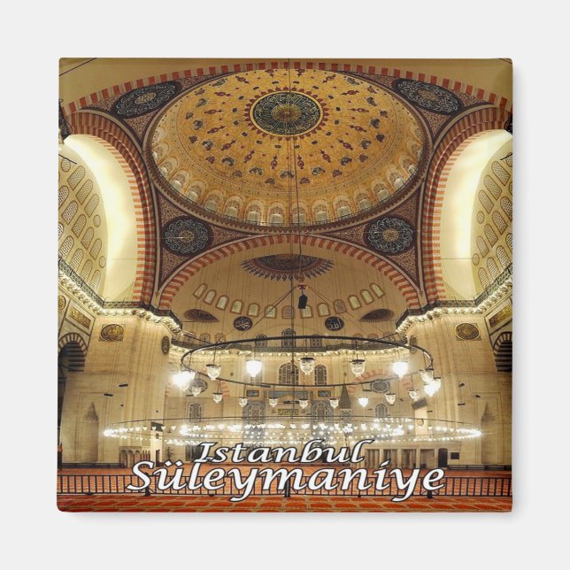 zTR017 BASILICA SULEIMAN, Istanbul, Turkey, Fridge Magnet (Front)