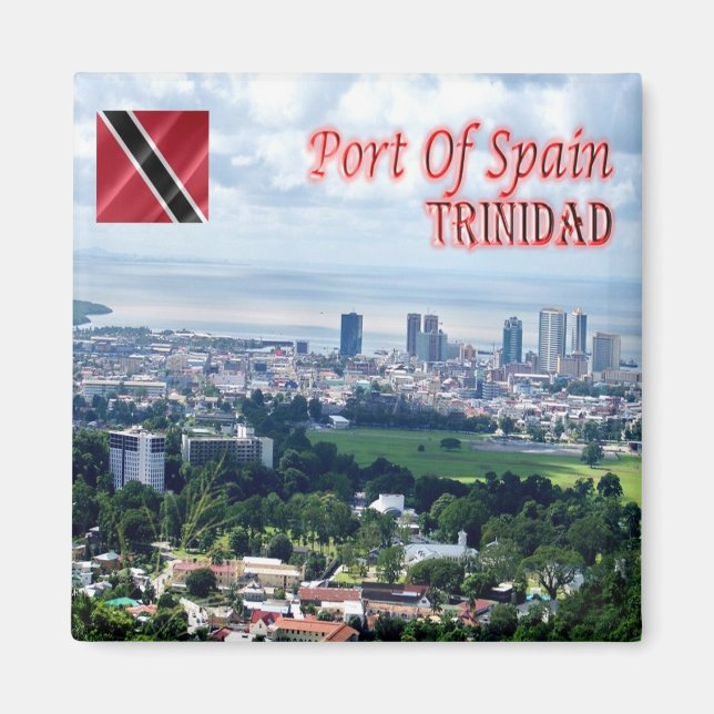 zTT004 TRINIDAD, Port of Spain, Fridge Magnet (Front)