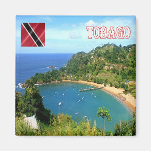 zTT007 TOBAGO, Parlatuvier Bay,Fridge Magnet