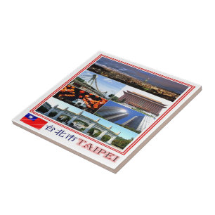 zTW009 TAIPEI, Mosaic, Taiwan Formosa, Ceramic Tile