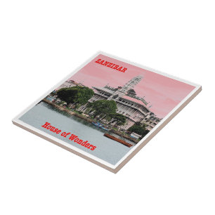 zTZ008 ZANZIBAR, House of Wonders, Tanzania, Ceramic Tile