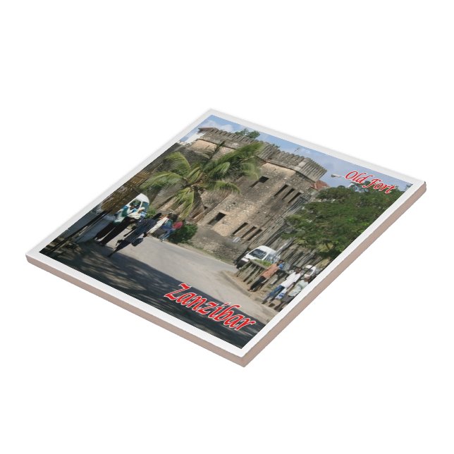 zTZ009 ZANZIBAR, Old Fort,Tanzania, Africa, Ceramic Tile (Side)