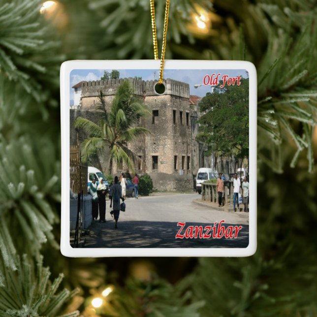 zTZ009 ZANZIBAR, Old Fort,Tanzania, Africa, Fridge Ceramic Ornament (Tree)
