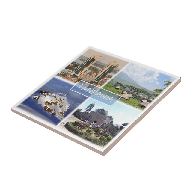 zTZ016 TANZANIA, Mosaic, Africa, Ceramic Tile (Side)