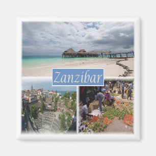 zTZ017 ZANZIBAR, Mosaic, Tanzania, Africa, Fridge Magnet