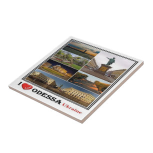 zUA003 ODESSA I LOVE, Ukraine, Europe, Fridge Ma Ceramic Tile