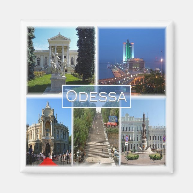 zUA004 ODESSA, Ukraine, Europe, Fridge Magnet (Front)