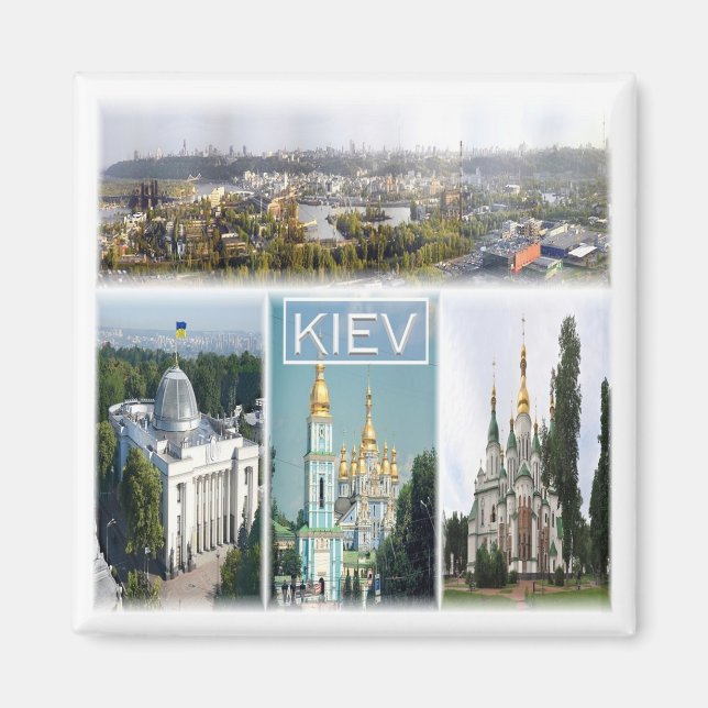 zUA006 KIEV, Ukraine, Europe, Fridge Magnet (Front)