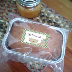 Zucchini Bread Label