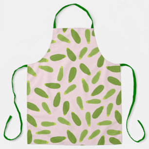 Zucchini Courgette Summer Squash Pattern Apron