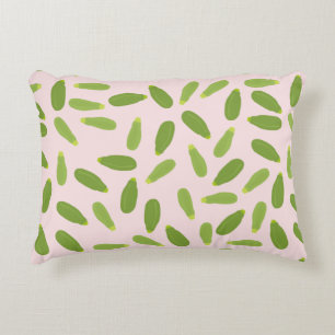 Zucchini Courgette Summer Squash Pattern Decorative Cushion