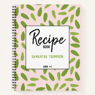 Zucchini Courgette Summer Squash Pattern Recipe Notebook