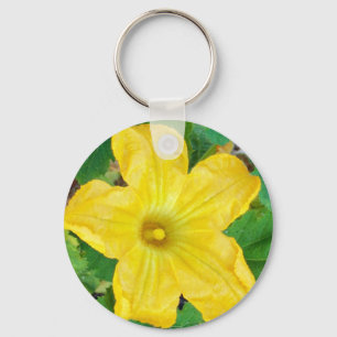 Zucchini Flower Key Ring