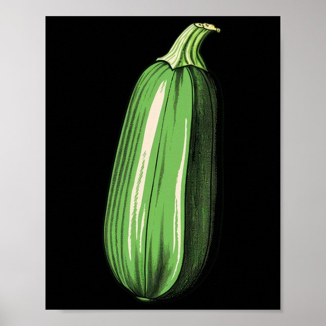 Zucchini Lazy Easy Funny Matching Halloween Costum Poster (Front)