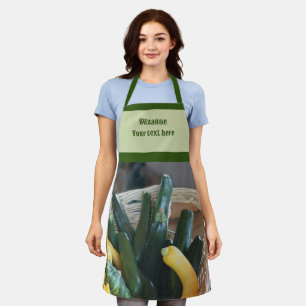 Zucchini Squash Gourds Vegetables Personalised Apron
