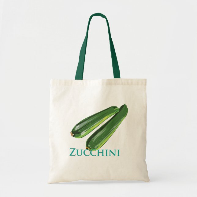 Zucchini Squash Tote Bag (Front)