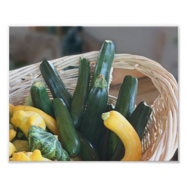 Zucchini Summer Squash Gourds Vegetables 8x10 Photo Print (Front)