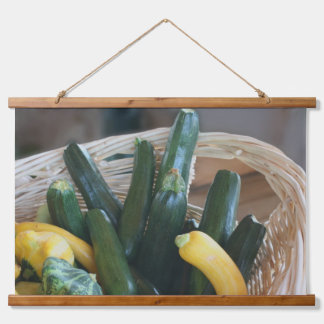 Zucchini Summer Squash Gourds Vegetables  Hanging Tapestry