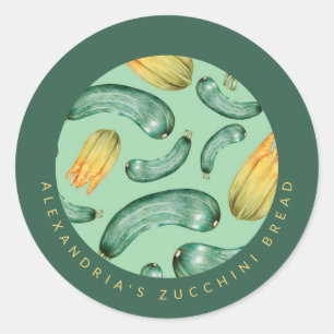 Zucchini   Your Personalised Zucchini Bread Classic Round Sticker