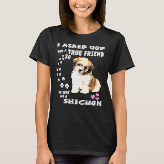 Zuchon Dog Mum Costume Shih Tzu Bichon Mix Pup Cut T-Shirt