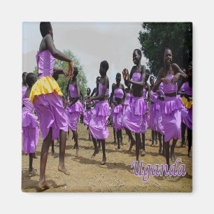 zUG004 UGANDA,Cultural Celebrations, Africa,Fridge Magnet