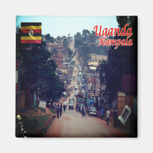 zUG007 KAMPALA, Downtown, Uganda, Africa, Fridge Magnet