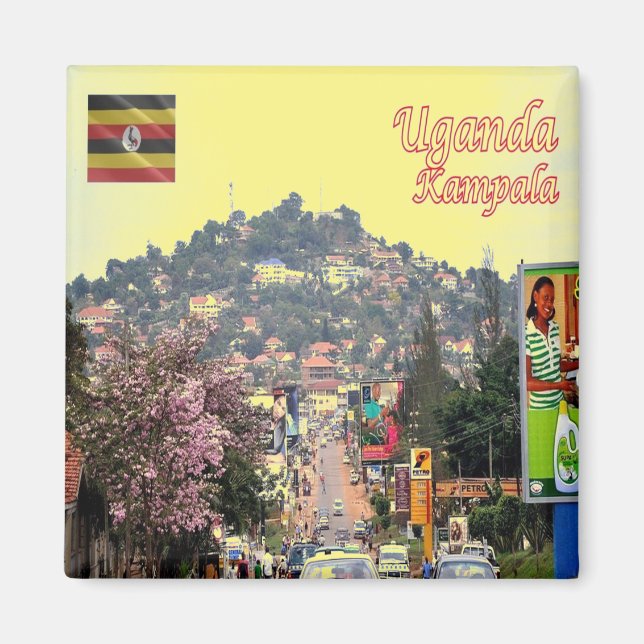 zUG008 KAMPALA, Suburban, Uganda, Africa, Fridge Magnet (Front)