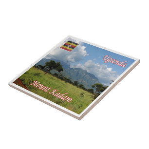 zUG009 UGANDA, Mount Kadam, Africa, Ceramic Tile