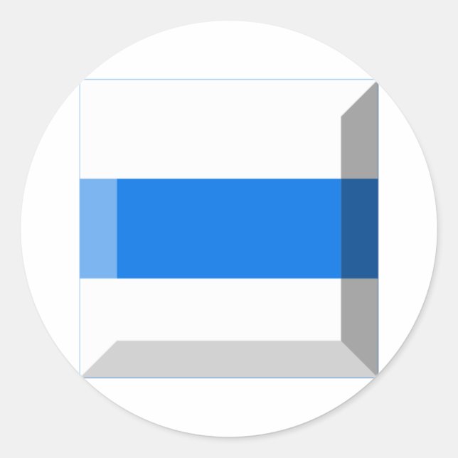 Zug Flag Gem Classic Round Sticker (Front)