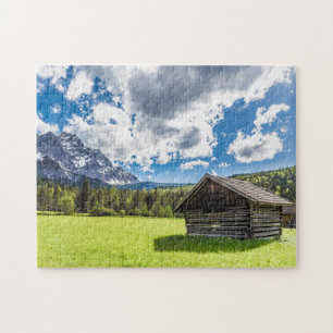Zugspitze Alm Panorama Garmisch-Partenkirchen Post Jigsaw Puzzle