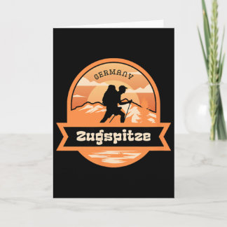 Zugspitze Climbing Germany Alps Mountains Tyrol Hi Card