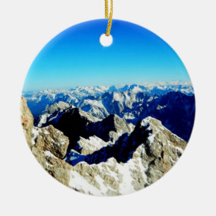 Zugspitze Germany German Alps Ceramic Ornament