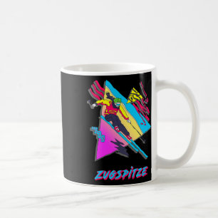 Zugspitze Retro Ski Skier Skiing Design Inspired Coffee Mug