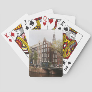 Zuiderkerk Amsterdam Holland Church Canal Playing Cards