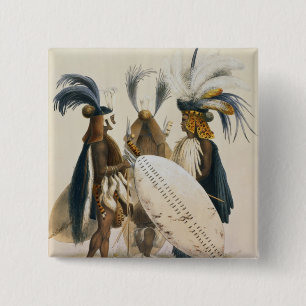Zulu Soldiers of King Panda's Army, plate 20 from 15 Cm Square Badge