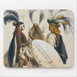 Zulu Soldiers of King Panda's Army, plate 20 from Mouse Pad
