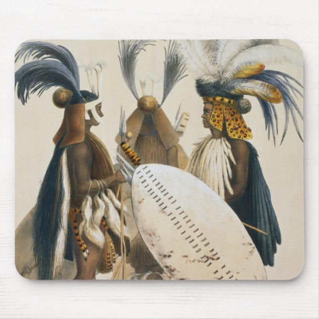 Zulu Soldiers of King Panda's Army, plate 20 from Mouse Pad (Front)