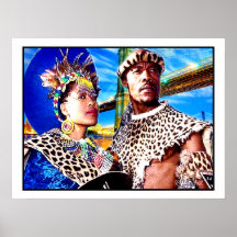 Zulu Warrior & His Queen: 