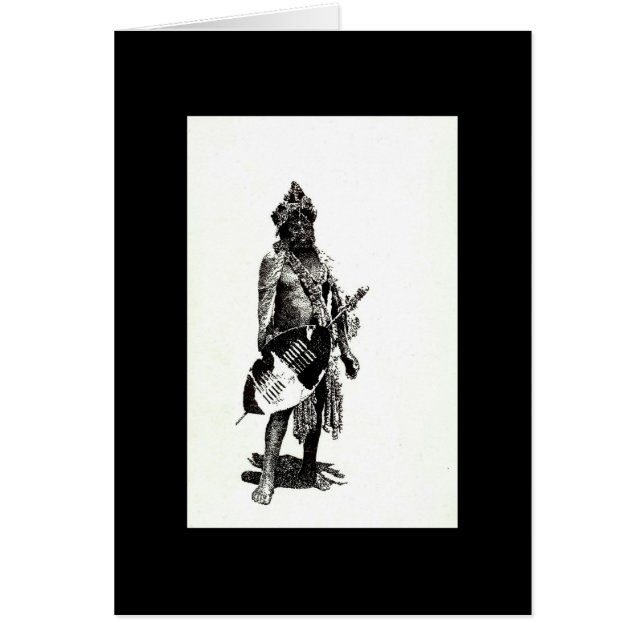 Zulu Warrior in black and white by Vicci Lee (Front)
