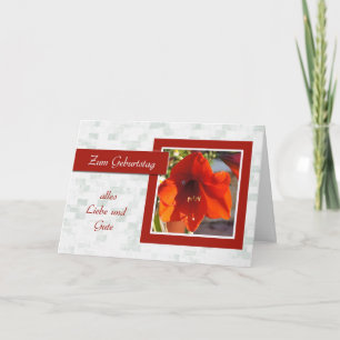 Zum Geburtstag - Happy Birthday in German, daisies Card