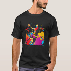 Zum Handball Geboren Zur Schule Geschzwungen Handb T-Shirt