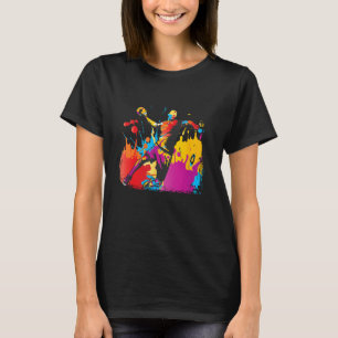 Zum Handball Geboren Zur Schule Geschzwungen Handb T-Shirt