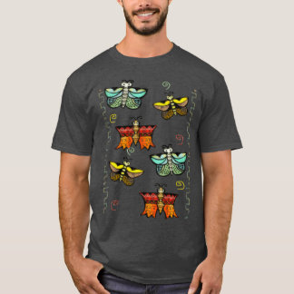 Zuni Butterfly Folk Art T-Shirt