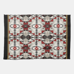 Zuni Pottery Design Tea Towel