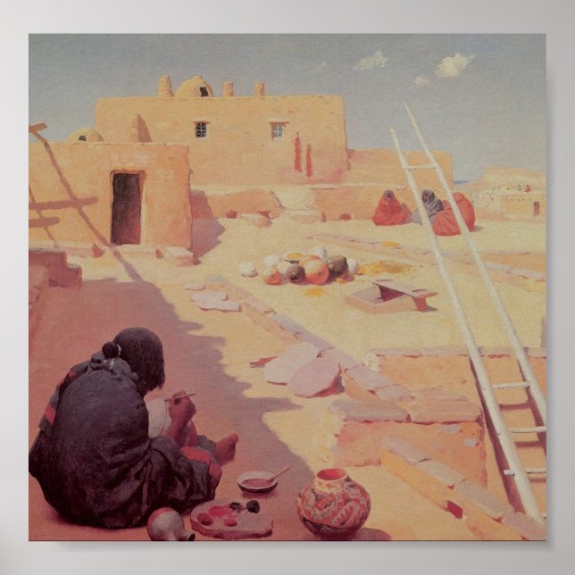 Zuni Pottery Maker Poster (Front)