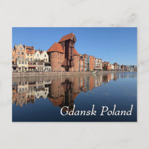 Żuraw crane, Gdansk Poland Postcard