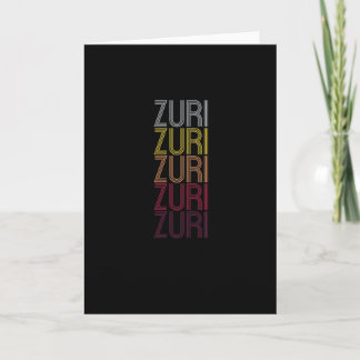 Zuri Personalised First Name Surname  Card