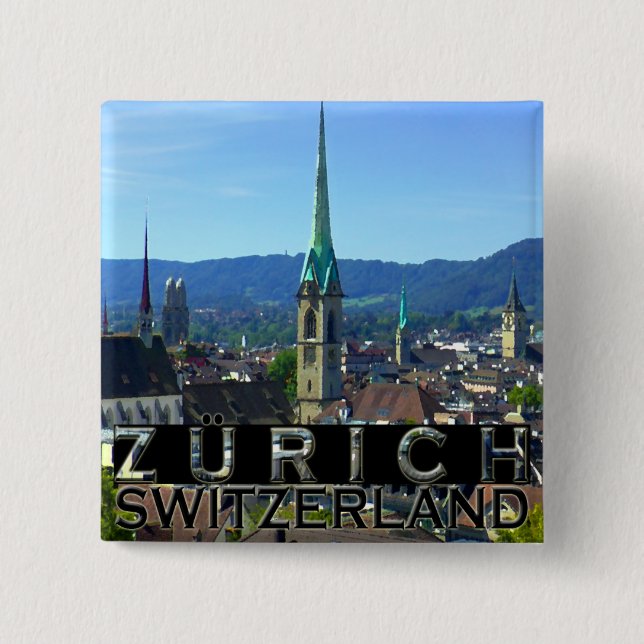 Zurich 15 Cm Square Badge (Front)